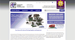 Desktop Screenshot of advancedscreenprintsupply.com